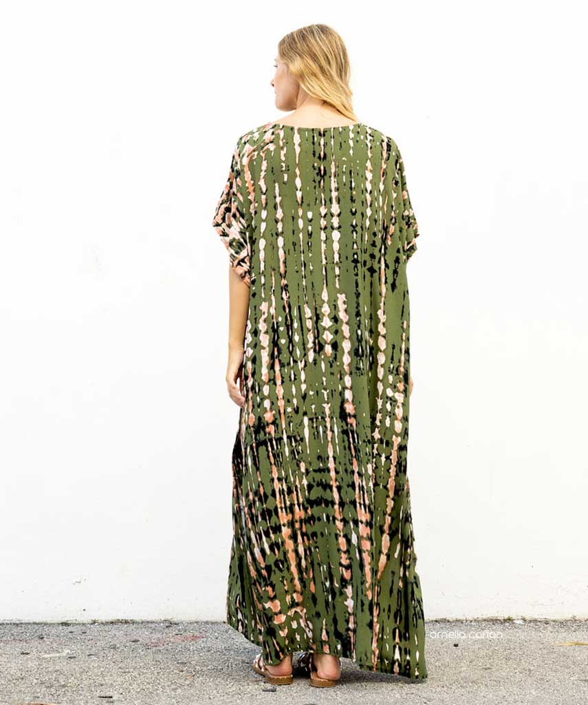 Kaftans Maví – Esmeralda | Gata Raposa™