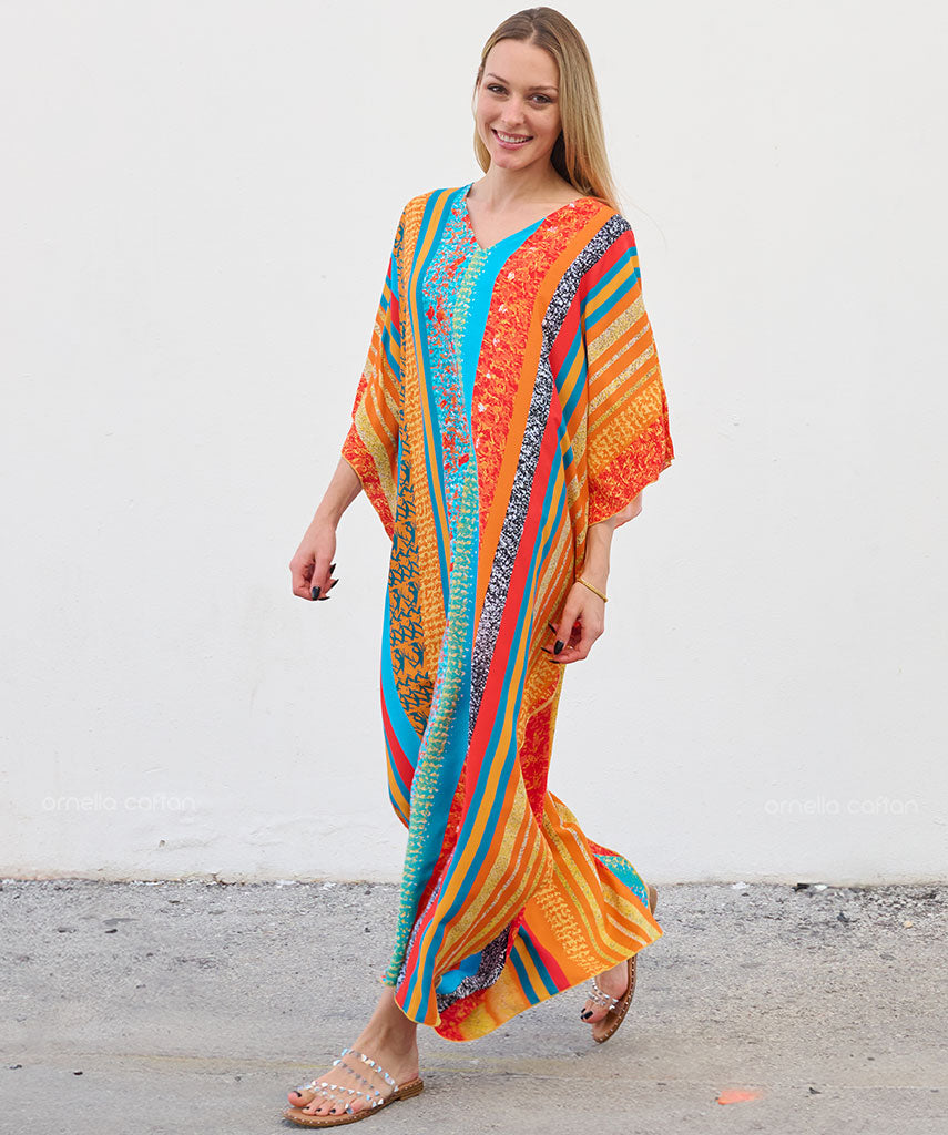 Kaftan Vibrações - Capri | Gata Raposa™