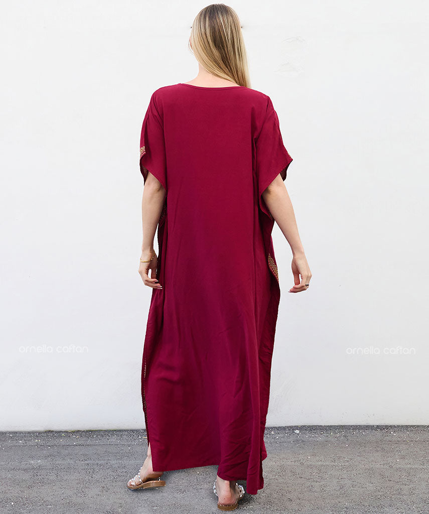 Kaftan Auge — Bordô | Gata Raposa™
