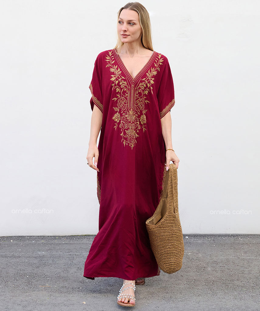 Kaftan Auge — Bordô | Gata Raposa™