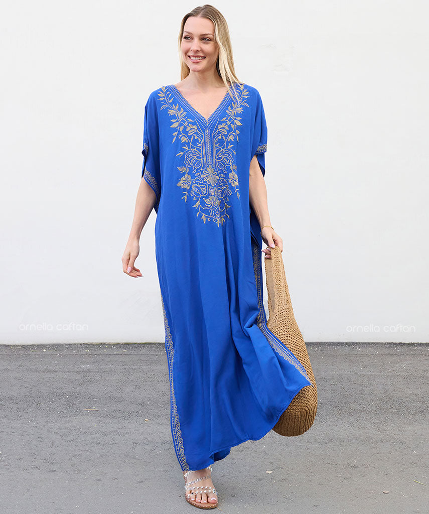 Kaftan Auge — Azul | Gata Raposa™