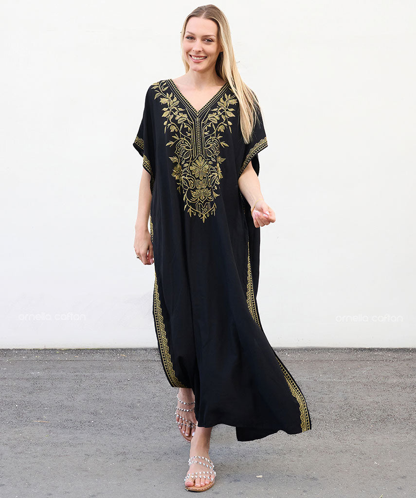 Kaftan Auge — Preto | Gata Raposa™