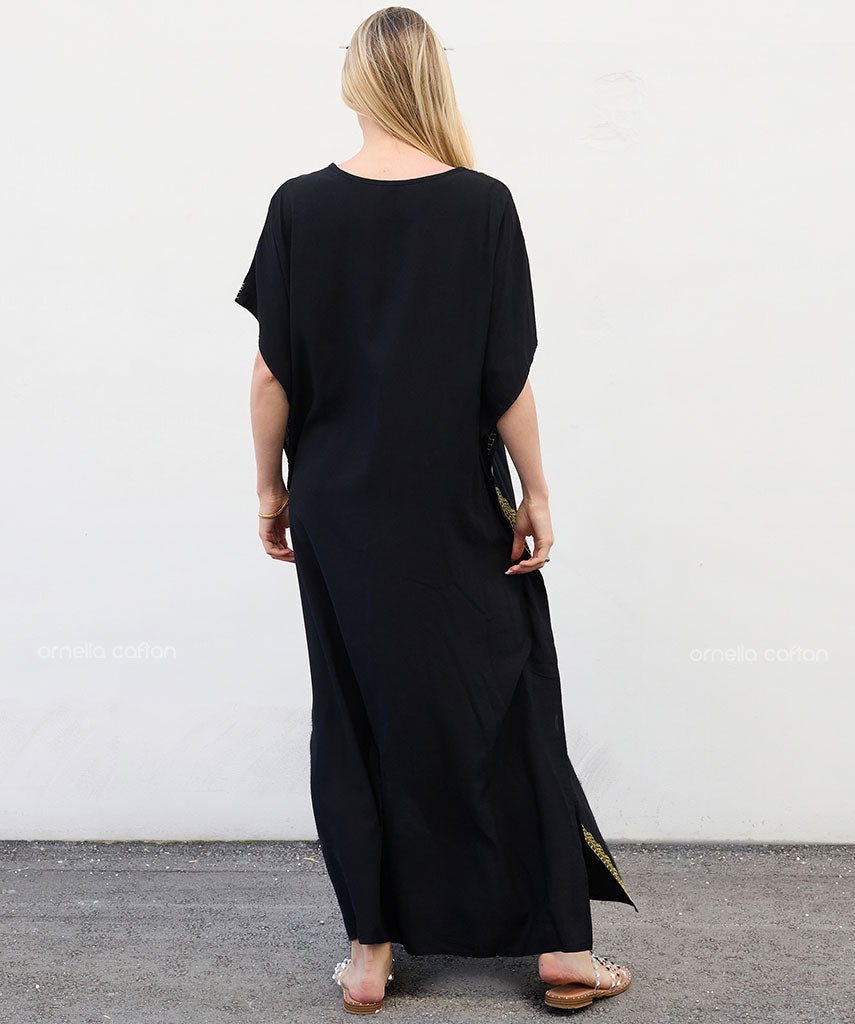 Kaftan Auge — Preto | Gata Raposa™
