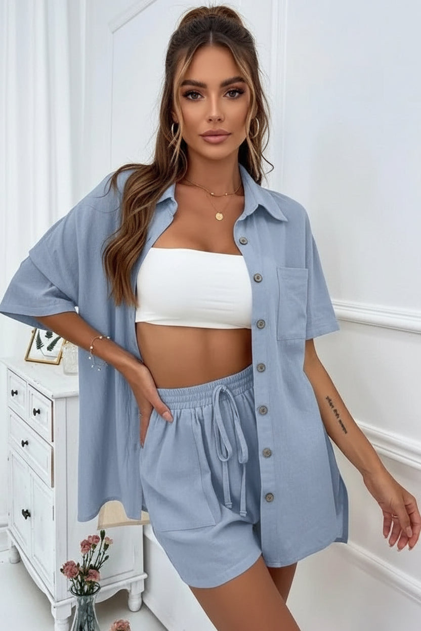 Conjunto Yasmin — Elegância Leve para os Dias de Verão