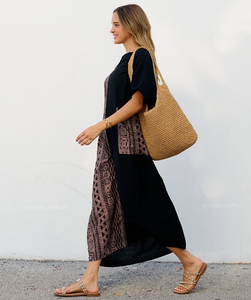 Vestido casual com um bolso - Gata Raposa™