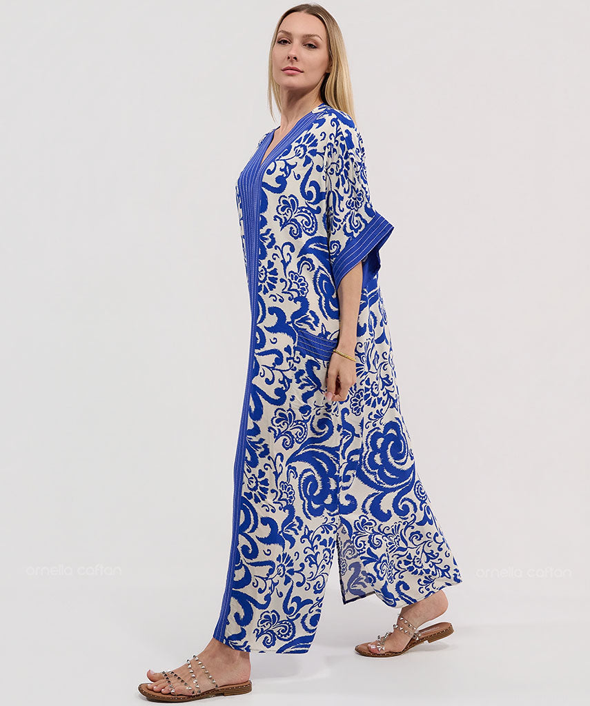 Kaftan Botânica — Azaleia | Gata Raposa™