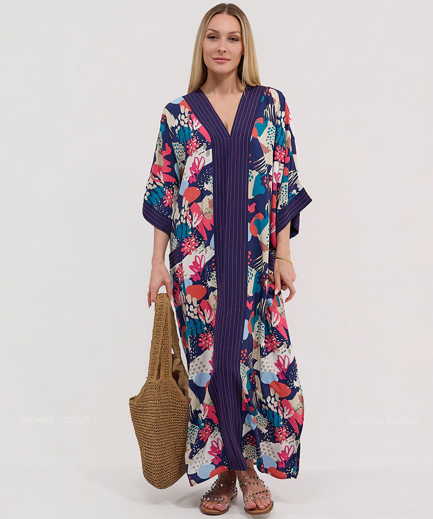 Kaftan Botânica — Magnólia | Gata Raposa™