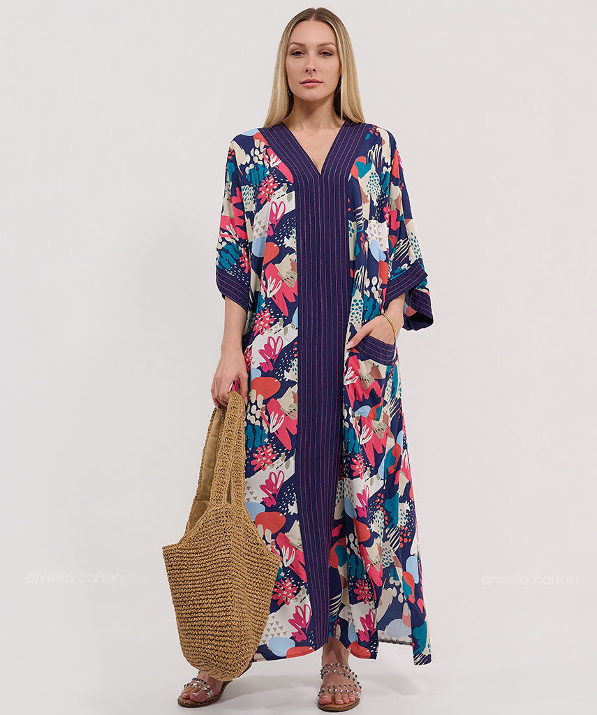 Kaftan Botânica — Magnólia | Gata Raposa™