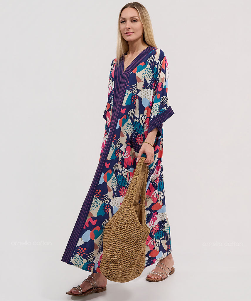 Kaftan Botânica — Magnólia | Gata Raposa™