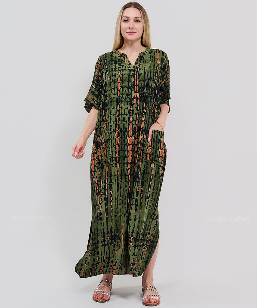 Kaftan Botânica — Selva | Gata Raposa™