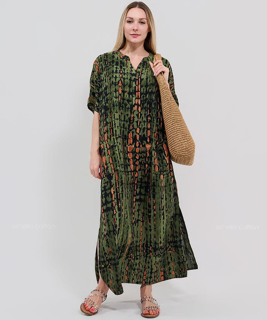 Kaftan Botânica — Selva | Gata Raposa™