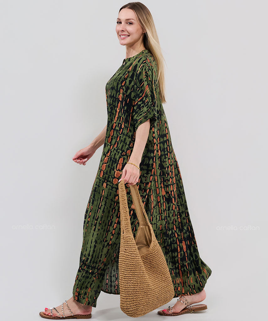 Kaftan Botânica — Selva | Gata Raposa™