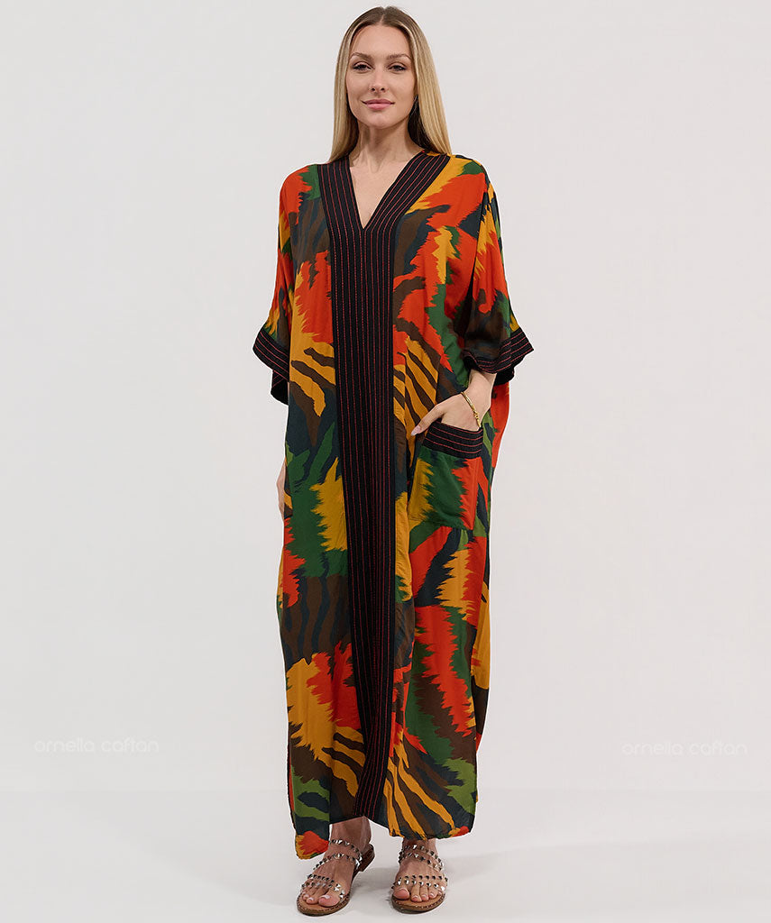Kaftan Botânica — Bromélia | Gata Raposa™