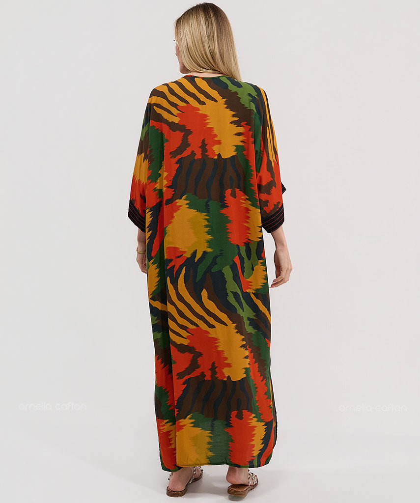 Kaftan Botânica — Bromélia | Gata Raposa™