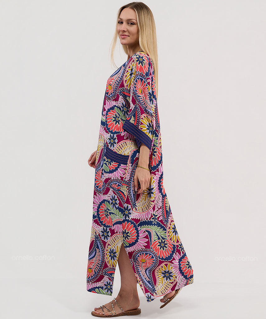 Kaftan Botânica — Rosália | Gata Raposa™