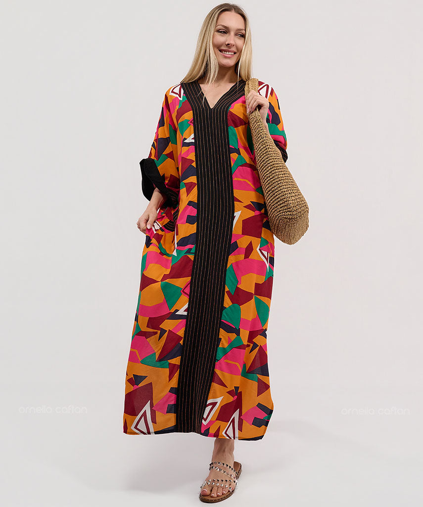 Kaftan Botânica — Solaris | Gata Raposa™