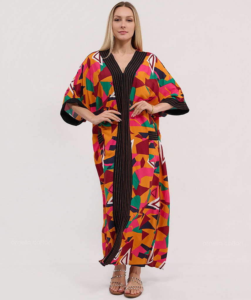 Kaftan Botânica — Solaris | Gata Raposa™