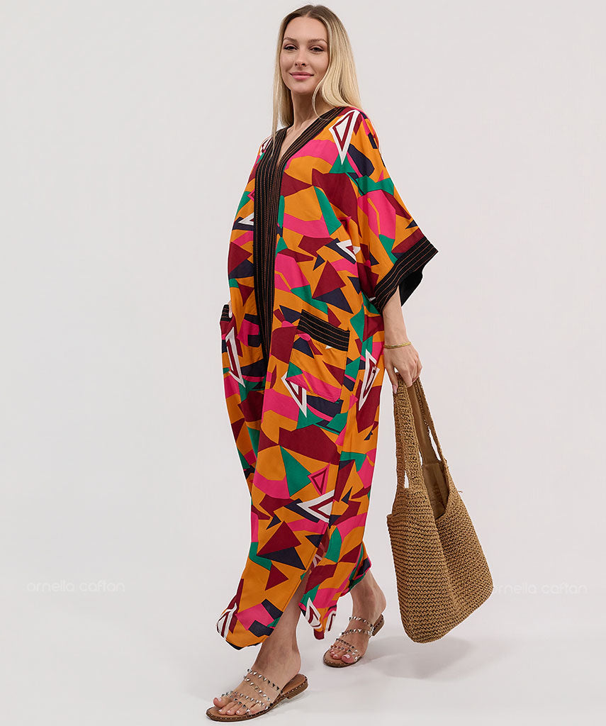 Kaftan Botânica — Solaris | Gata Raposa™