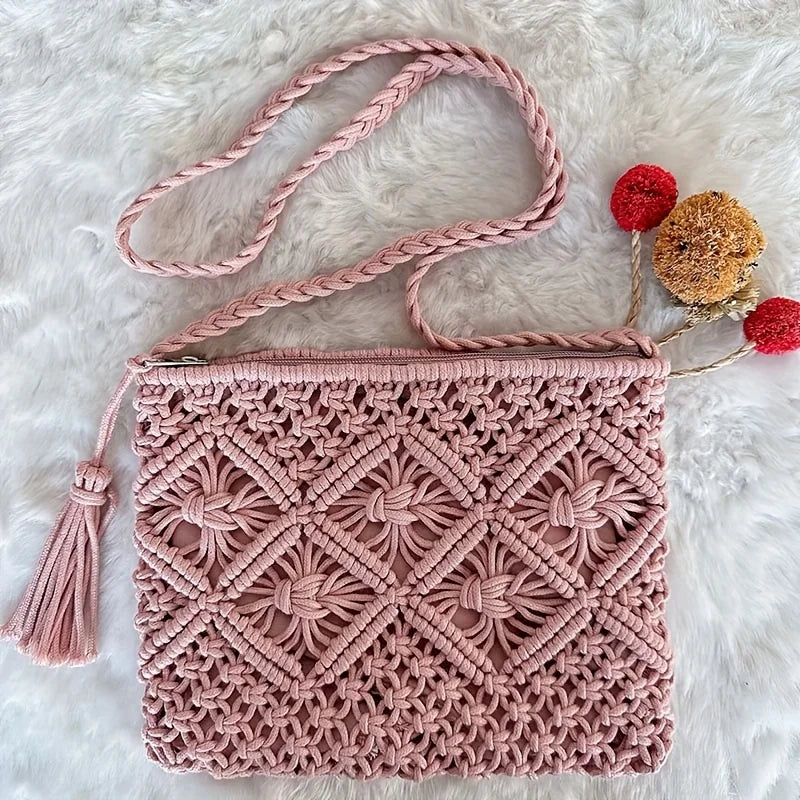 Bolsa Boho Chic Laura — Charme Artesanal com Elegância Natural