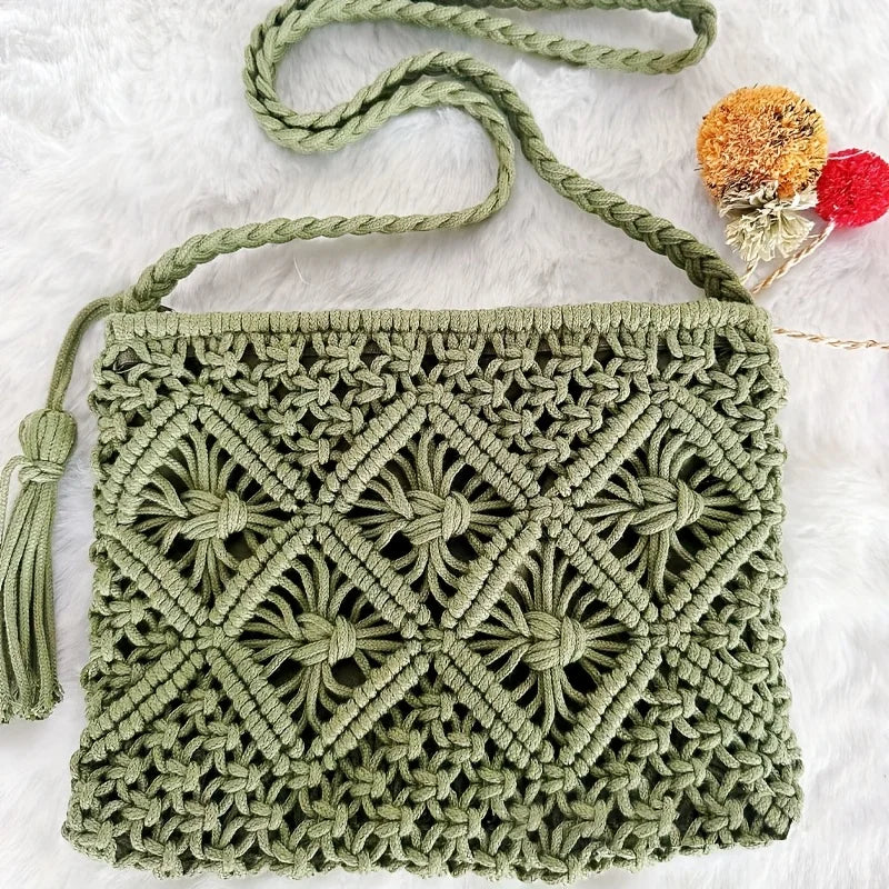 Bolsa Boho Chic Laura — Charme Artesanal com Elegância Natural