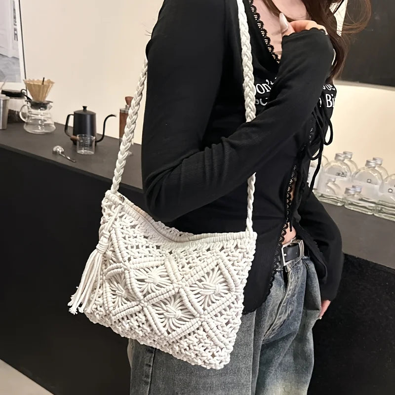 Bolsa Boho Chic Laura — Charme Artesanal com Elegância Natural