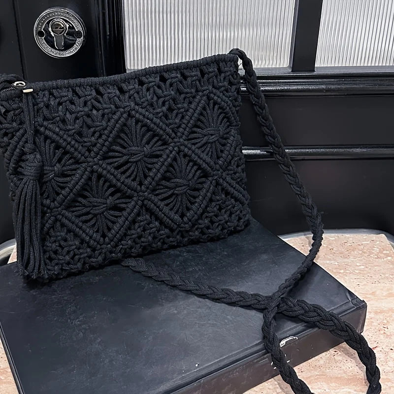 Bolsa Boho Chic Laura — Charme Artesanal com Elegância Natural