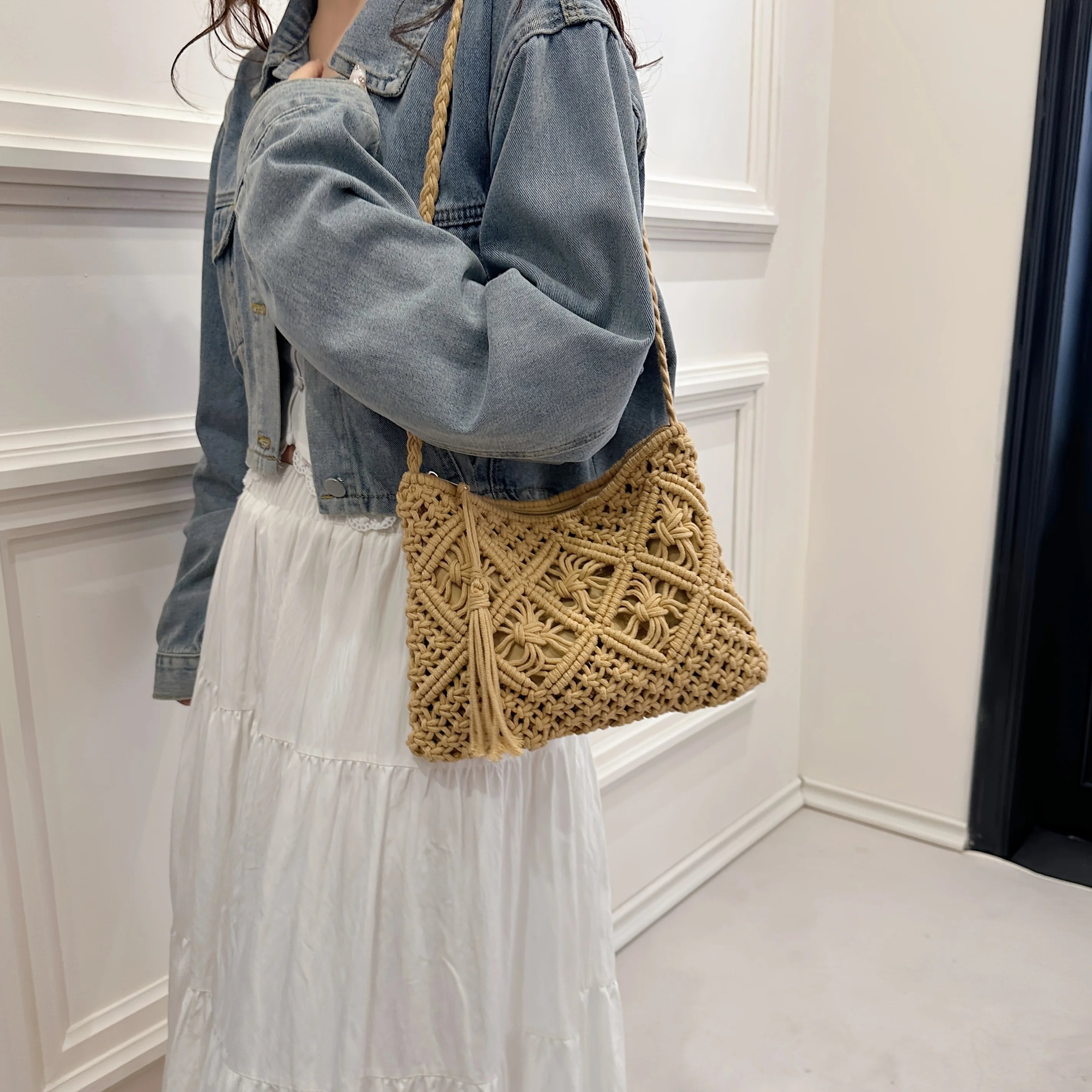 Bolsa Boho Chic Laura — Charme Artesanal com Elegância Natural