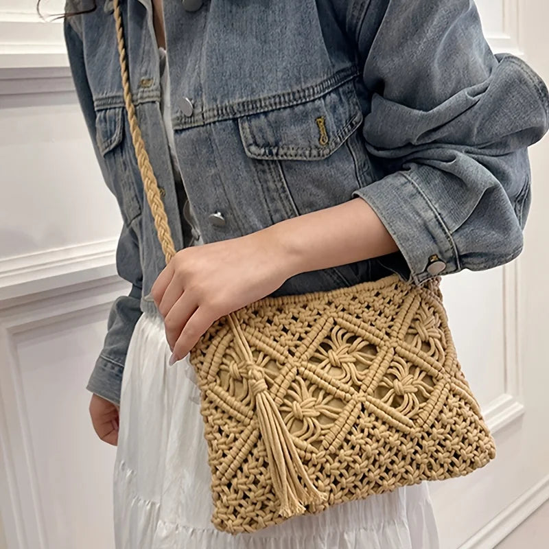 Bolsa Boho Chic Laura — Charme Artesanal com Elegância Natural