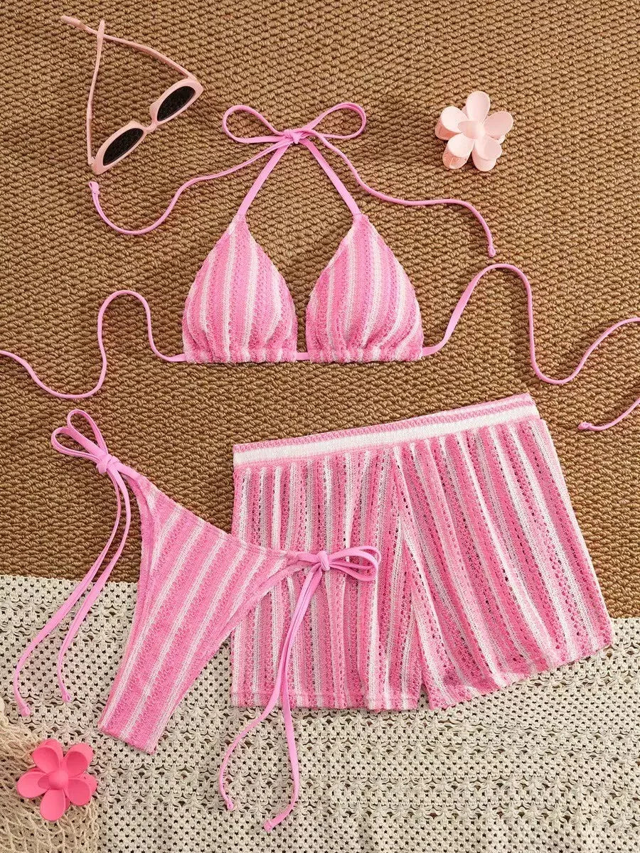 Conjunto Mirella Mar - Biquini e Short com Cós Elástico