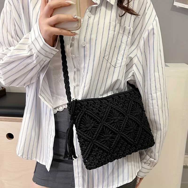 Bolsa Boho Chic Laura — Charme Artesanal com Elegância Natural