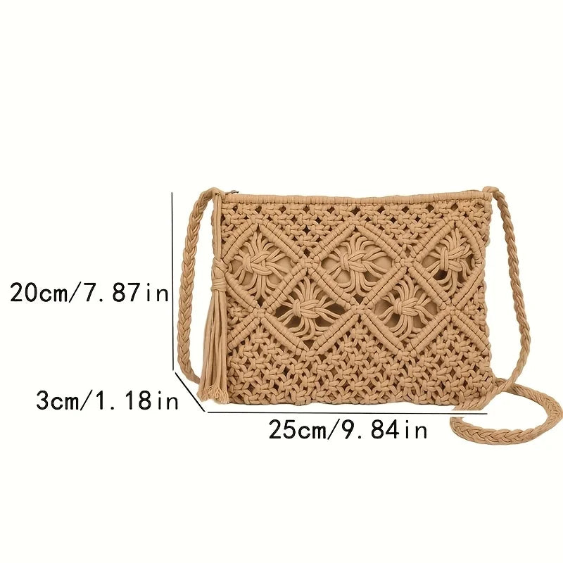 Bolsa Boho Chic Laura — Charme Artesanal com Elegância Natural
