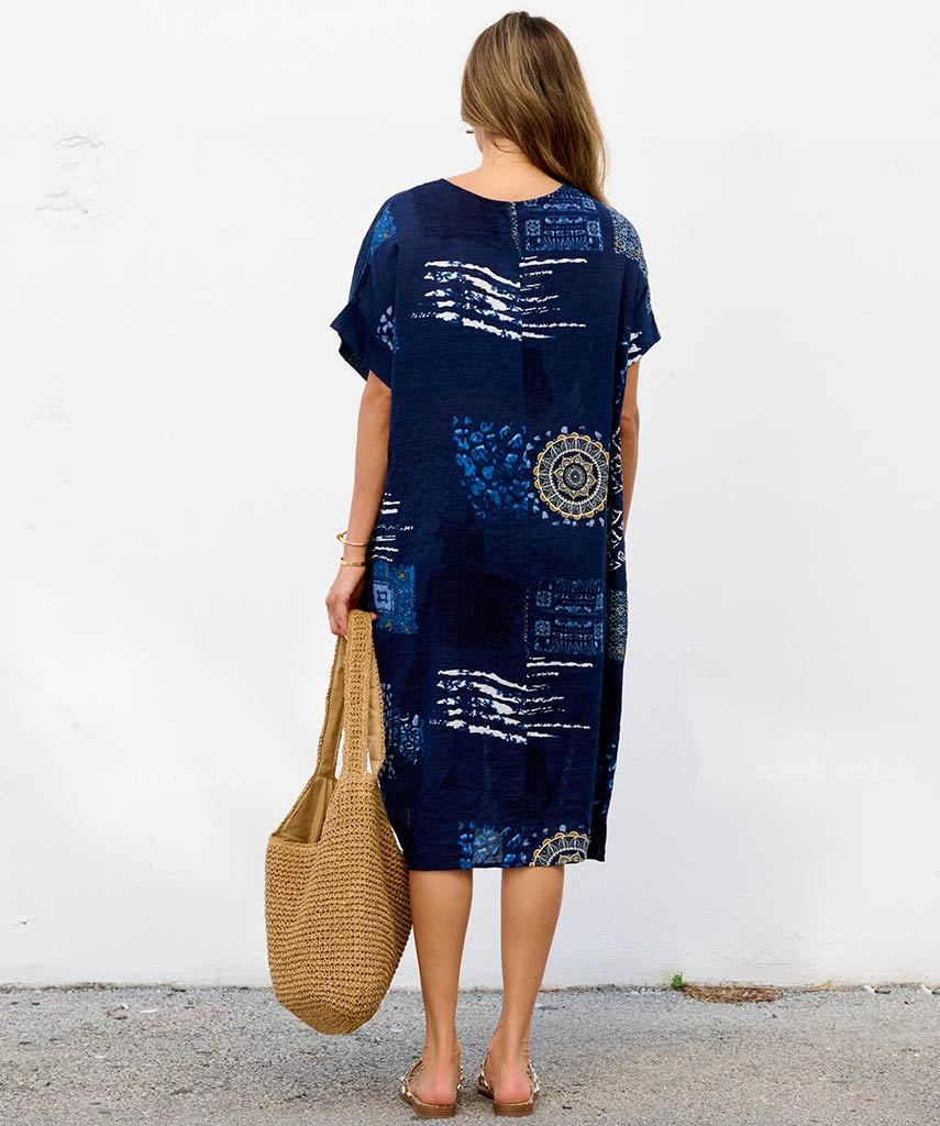 Kaftan Saara — Safira | Gata Raposa™