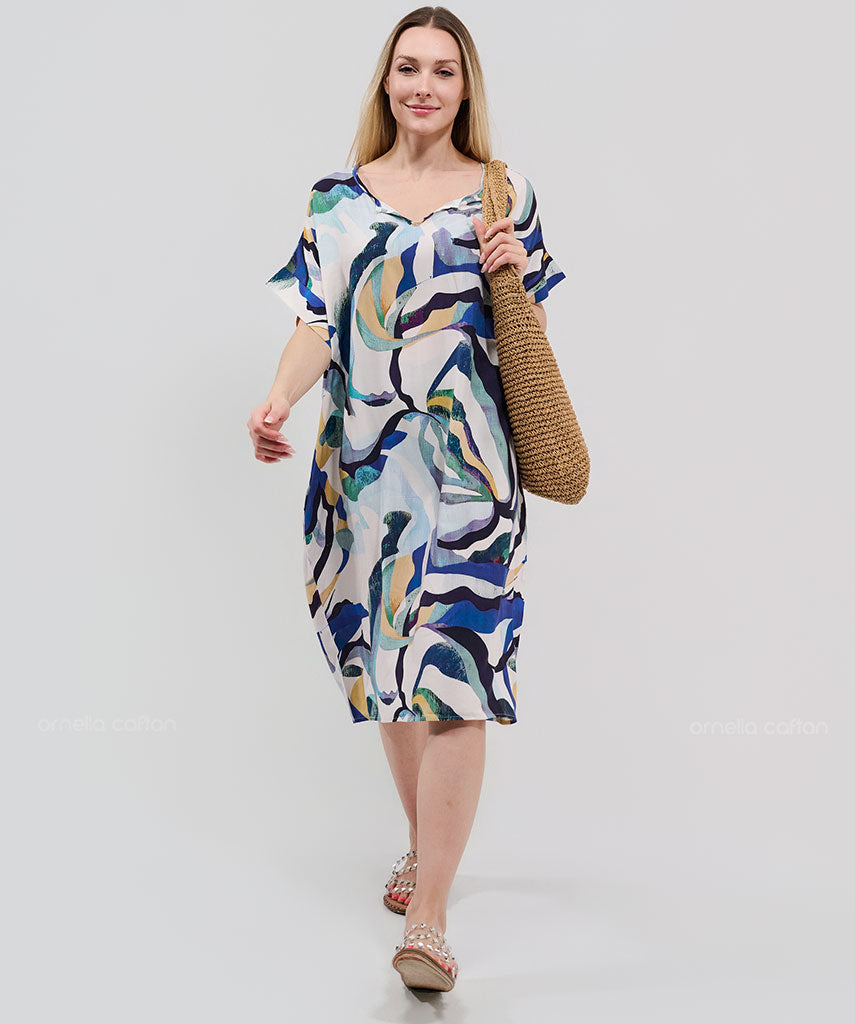 Kaftan Saara — Marfim | Gata Raposa™