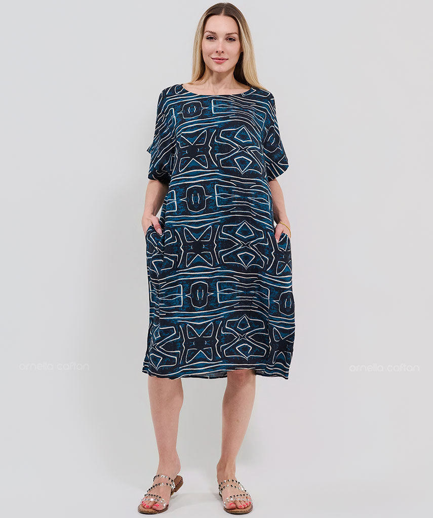 Kaftan Saara — Navy | Gata Raposa™