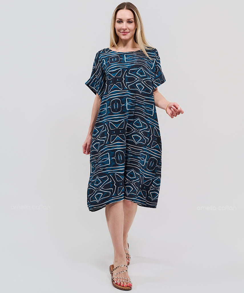 Kaftan Saara — Navy | Gata Raposa™
