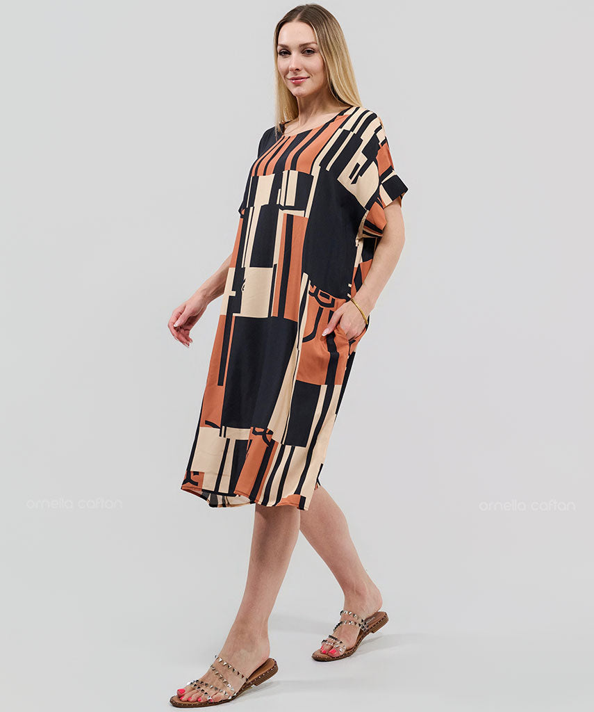 Kaftan Saara — Terracota | Gata Raposa™