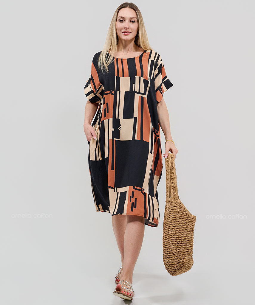 Kaftan Saara — Terracota | Gata Raposa™