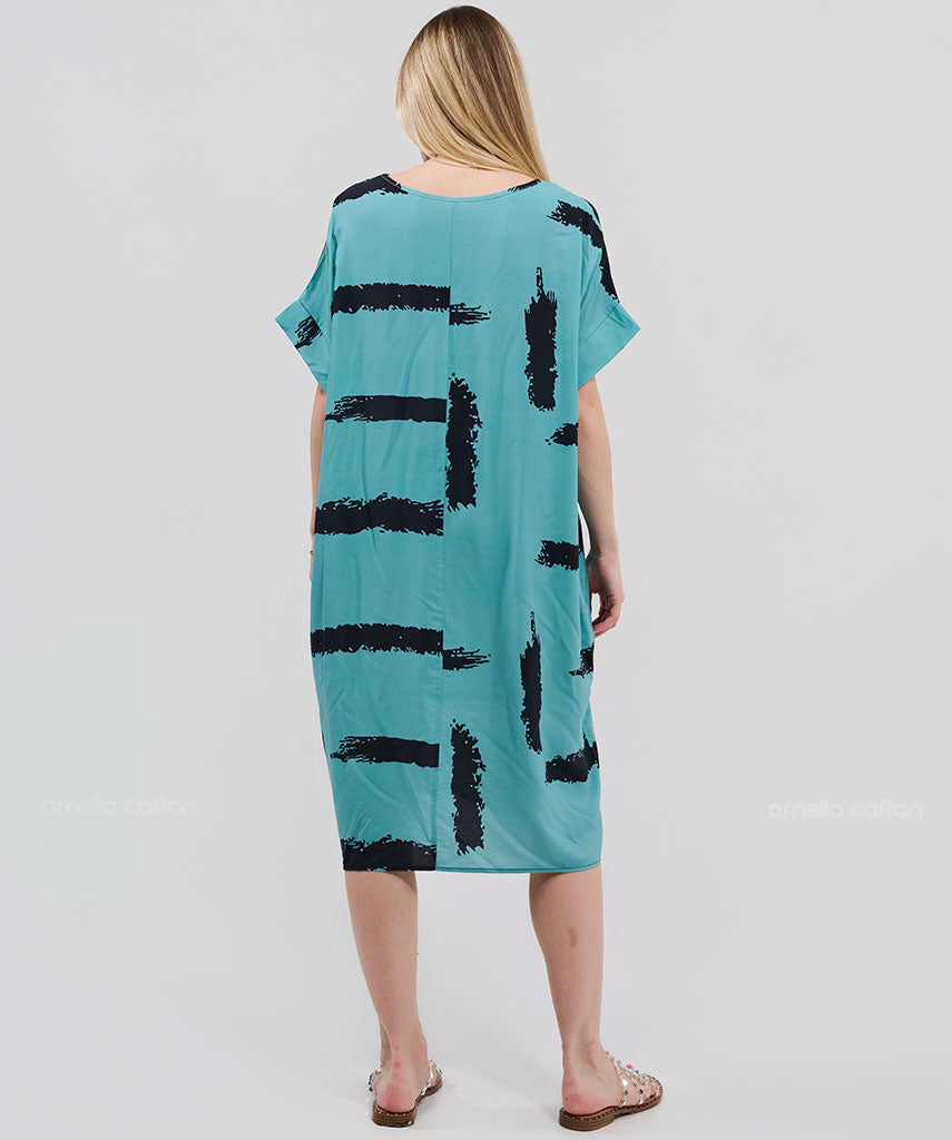 Kaftan Saara — Lagoon | Gata Raposa™