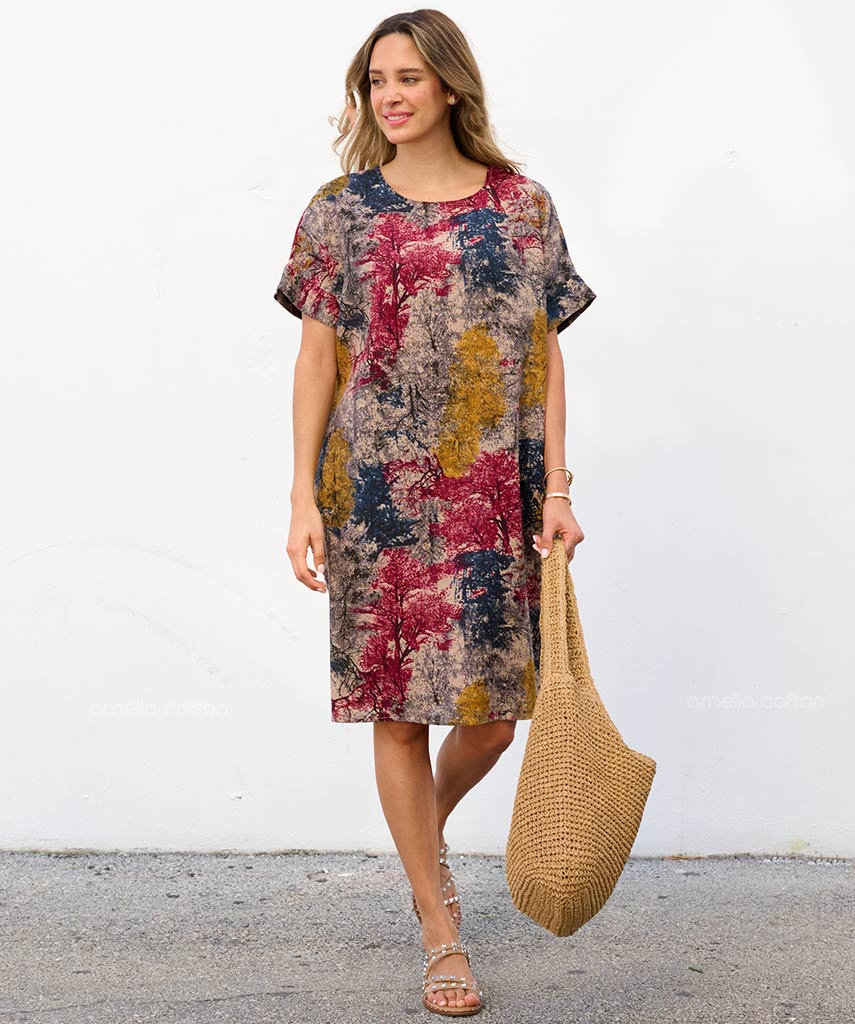 Kaftan Saara — Flame | Gata Raposa™
