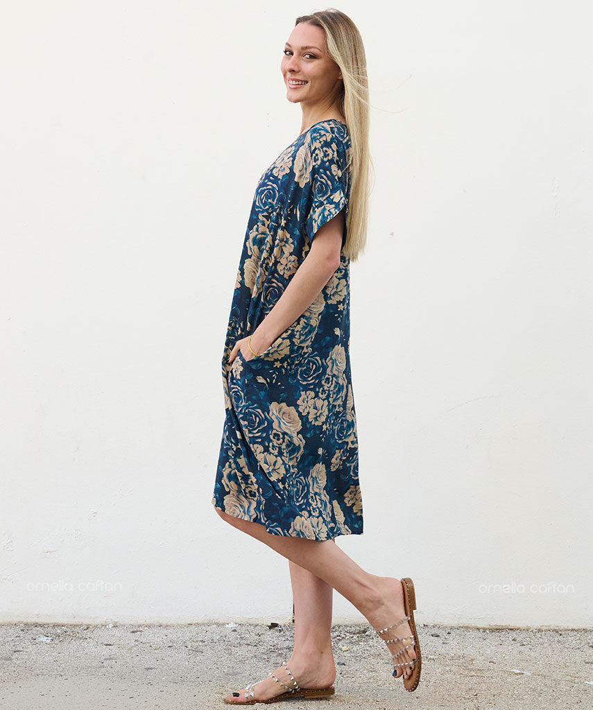 Kaftan Saara — Oceano | Gata Raposa™