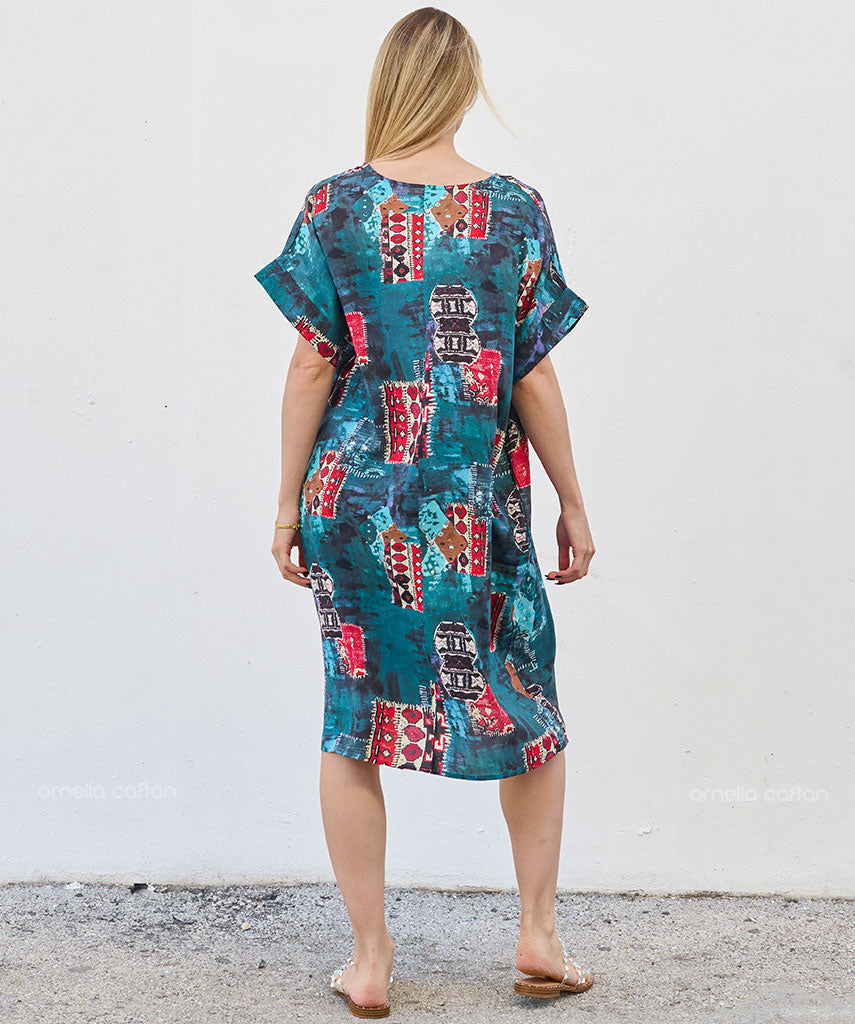 Kaftan Saara — Laguna | Gata Raposa™