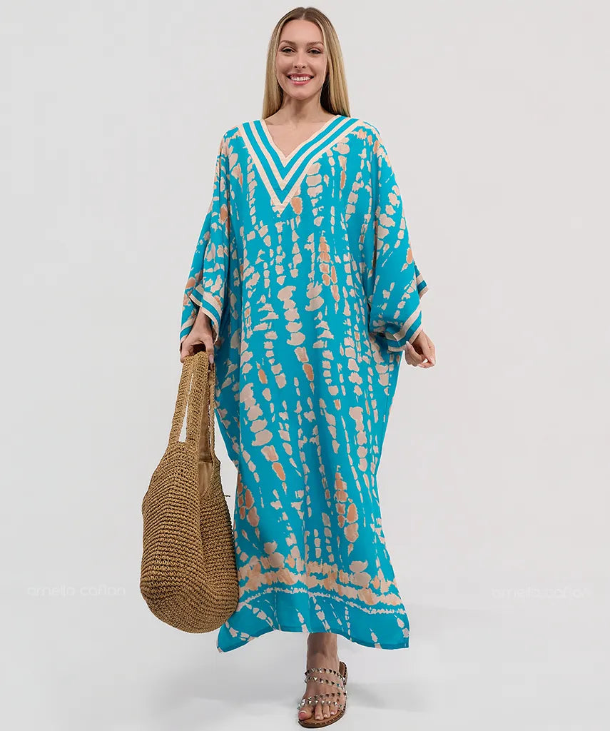 Kaftans Étoile |Aquamarine – Gata Raposa™