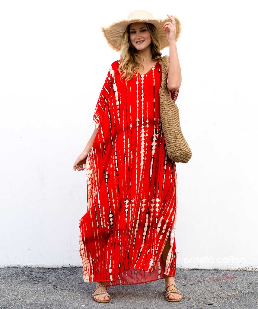 Kaftans Maví – Carmim | Gata Raposa™