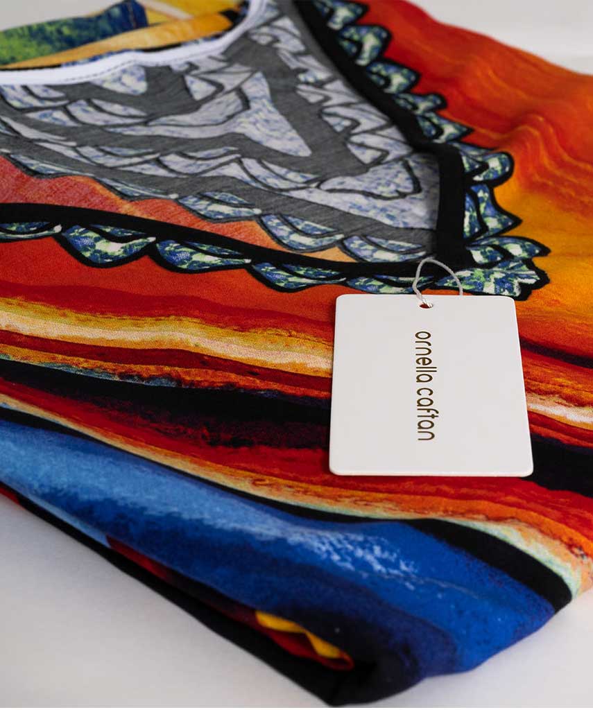 Kaftan Vibrações - Solar | Gata Raposa™