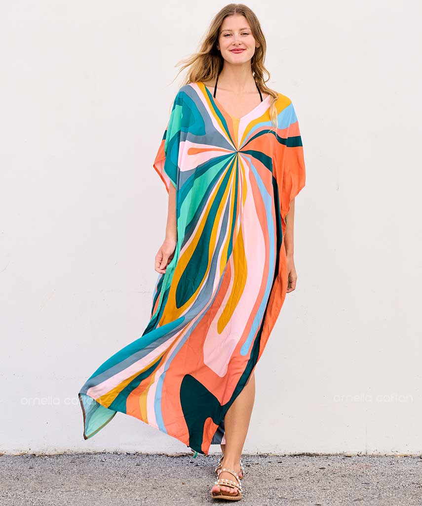 Kaftan Vibrações - Aurora | Gata Raposa™