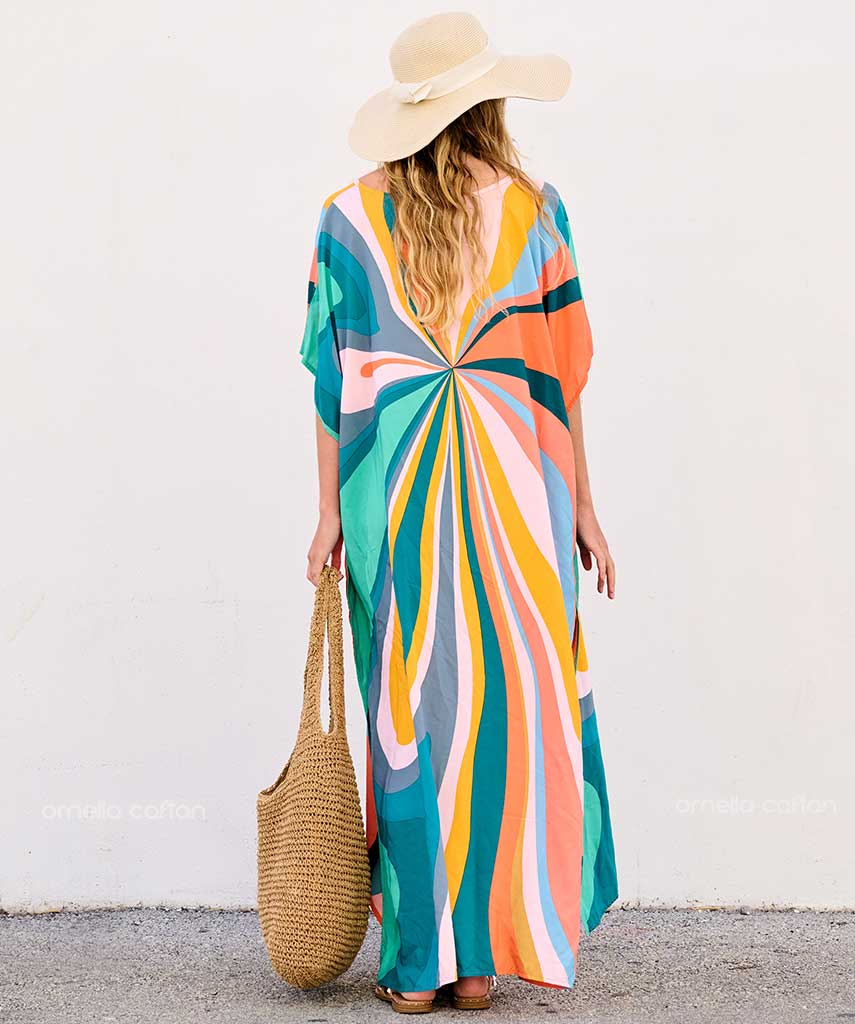 Kaftan Vibrações - Aurora | Gata Raposa™