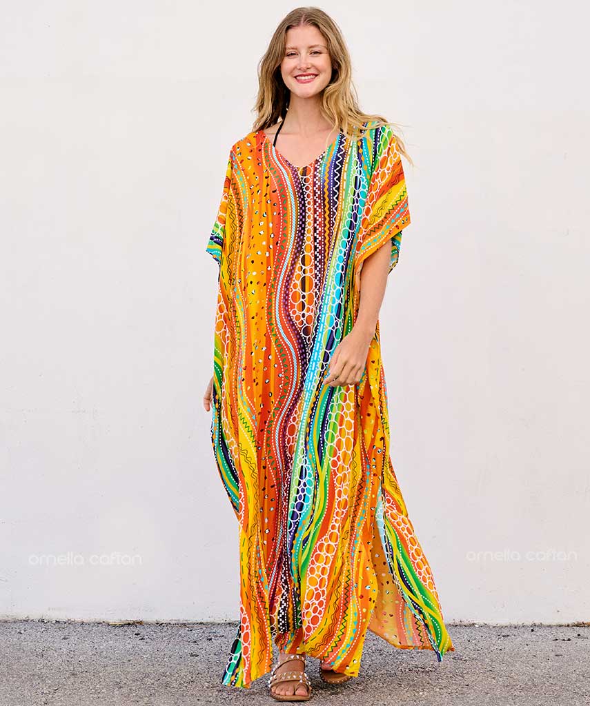 Kaftan Vibrações - Safári | Gata Raposa™