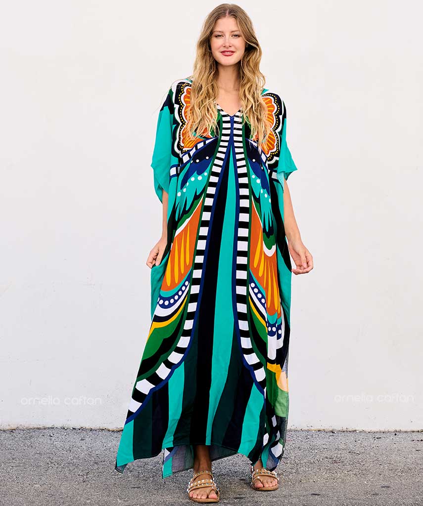 Kaftan Vibrações - Íris | Gata Raposa™