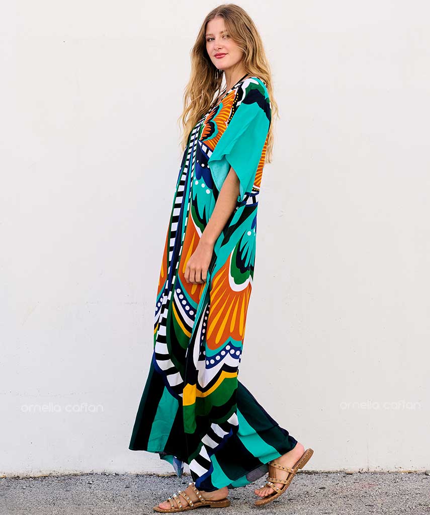 Kaftan Vibrações - Íris | Gata Raposa™