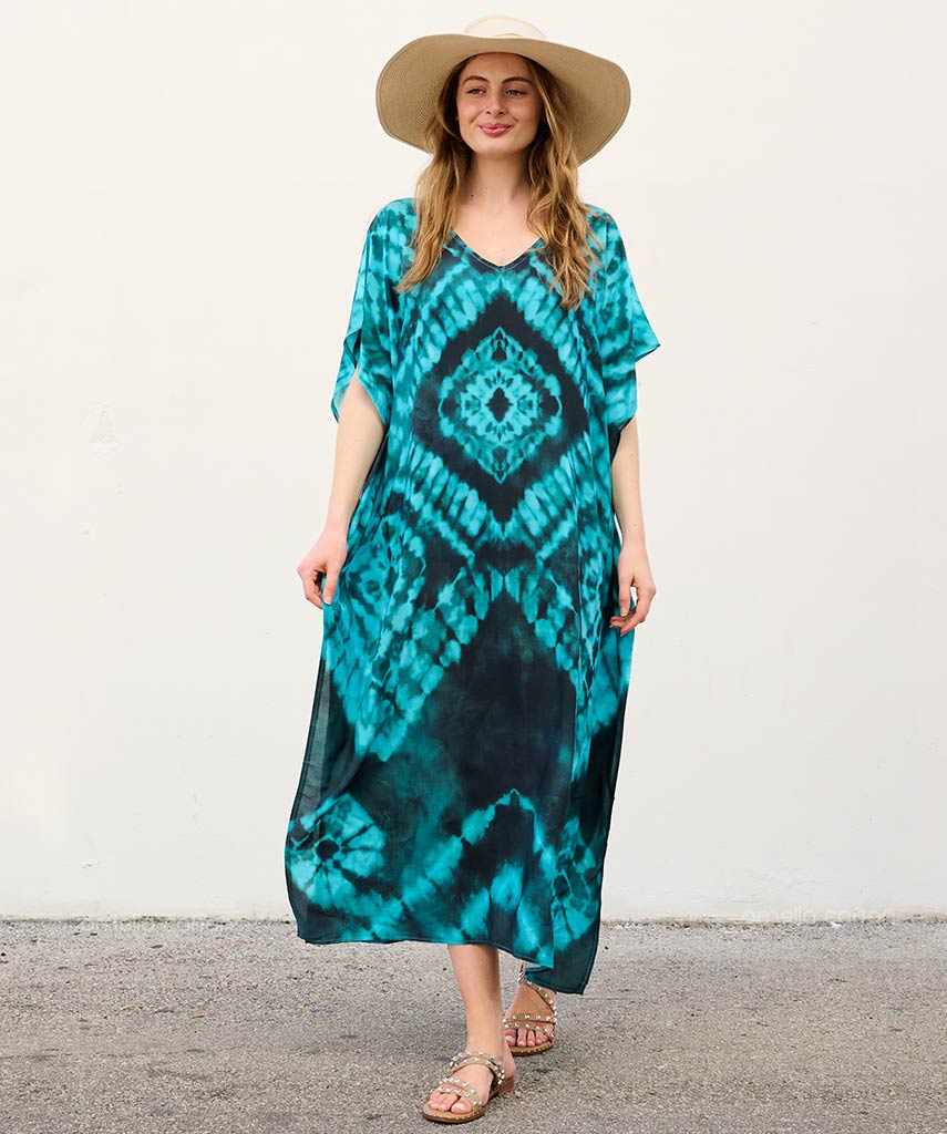 Kaftan Vibrações - Esmeralda | Gata Raposa™